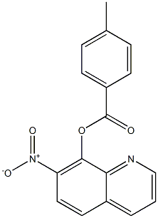 p-Toluic acid 7-nitro-8-quinolyl ester 구조식 이미지