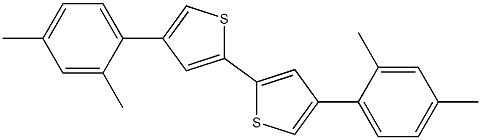 4,4'-Bis(2,4-dimethylphenyl)-2,2'-bithiophene Structure
