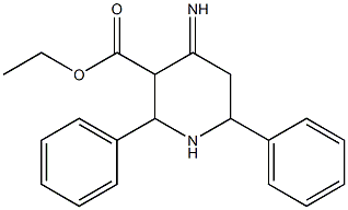 2,6-Diphenyl-4-iminopiperidine-3-carboxylic acid ethyl ester Structure