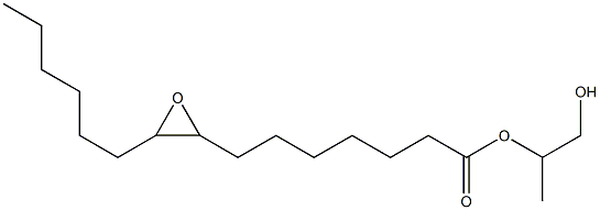 8,9-Epoxypentadecanoic acid 2-hydroxy-1-methylethyl ester 구조식 이미지