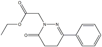 3-Phenyl-5,6-dihydro-6-oxopyridazine-1(4H)-acetic acid ethyl ester Structure