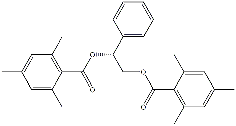 Bis(2,4,6-trimethylbenzoic acid)[R,(-)]-1-phenyl-1,2-ethanediyl ester Structure