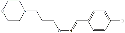 (E)-4-Chlorobenzaldehyde O-(3-morpholinopropyl)oxime 구조식 이미지