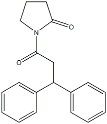 1-(3,3-Diphenylpropionyl)pyrrolidin-2-one Structure