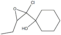 1-(2-Chloro-3-ethyloxiranyl)-1-cyclohexanol Structure