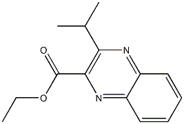 3-Isopropylquinoxaline-2-carboxylic acid ethyl ester Structure
