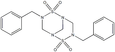 3,7-Dibenzyl-2,6-dithia-1,3,5,7-tetraazabicyclo[3.3.1]nonane2,2,6,6-tetraoxide 구조식 이미지