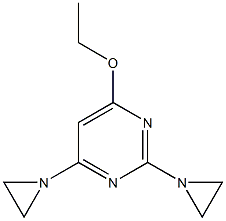2,4-Bis(1-aziridinyl)-6-ethoxypyrimidine 구조식 이미지