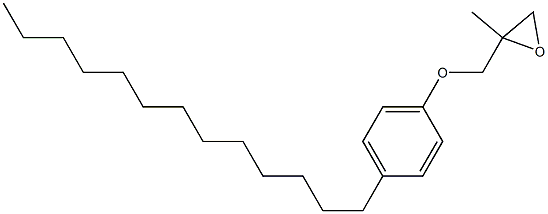 4-Tridecylphenyl 2-methylglycidyl ether Structure