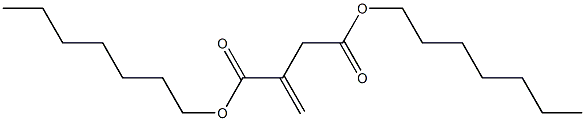 Itaconic acid diheptyl ester 구조식 이미지