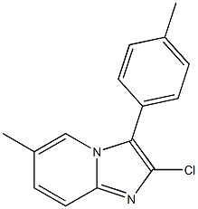 2-Chloro-6-methyl-3-(p-tolyl)imidazo[1,2-a]pyridine 구조식 이미지