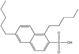 1,6-Dipentyl-2-naphthalenesulfonic acid 구조식 이미지