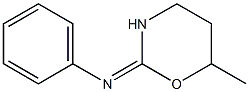 2-Phenylimino-6-methyltetrahydro-2H-1,3-oxazine 구조식 이미지