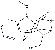2,3,3a,4,6,8a-Hexahydro-1'-methoxyspiro[3,6-methano-1H-oxepino[4,3-b]pyrrole-7(8H),3'-[3H]indol]-2'(1'H)-one 구조식 이미지