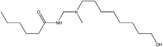 N-[[N-(8-Hydroxyoctyl)-N-methylamino]methyl]hexanamide Structure