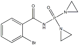 N-[Bis(1-aziridinyl)phosphinyl]-o-bromobenzamide 구조식 이미지