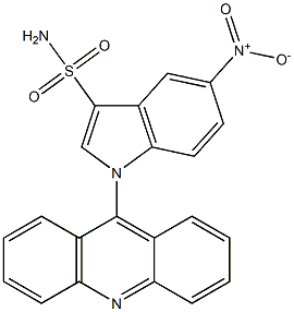 1-(Acridin-9-yl)-5-nitro-1H-indole-3-sulfonamide Structure