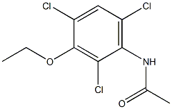 2'-Chloro-3'-ethoxy-4'-chloro-6'-chloroacetanilide 구조식 이미지