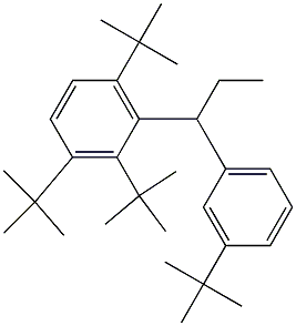 1-(2,3,6-Tri-tert-butylphenyl)-1-(3-tert-butylphenyl)propane Structure