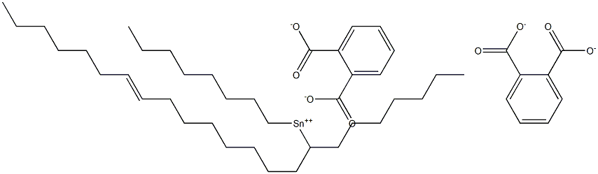 Bis[phthalic acid 1-(8-pentadecenyl)]dioctyltin(IV) salt Structure