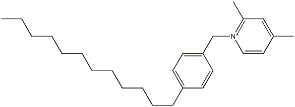 1-(4-Dodecylbenzyl)-2,4-dimethylpyridinium 구조식 이미지