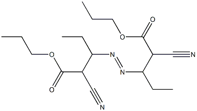 3,3'-Azobis(2-cyanovaleric acid)dipropyl ester 구조식 이미지