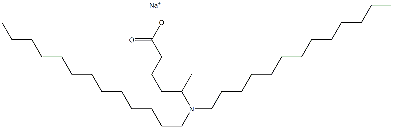 5-(Ditridecylamino)hexanoic acid sodium salt 구조식 이미지