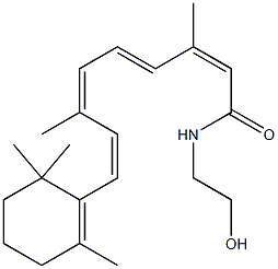 (13Z)-N-(2-Hydroxyethyl)retinamide 구조식 이미지
