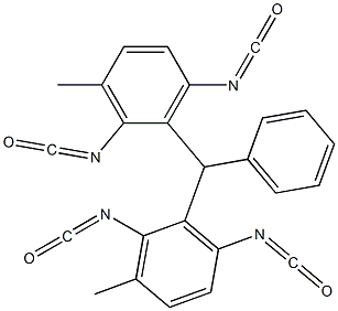 Bis(2,6-diisocyanato-3-methylphenyl)phenylmethane Structure