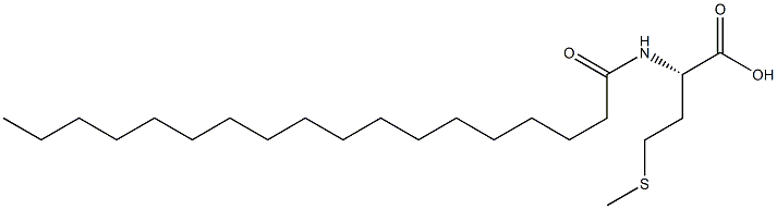 (S)-4-Methylthio-2-[(1-oxooctadecyl)amino]butanoic acid 구조식 이미지