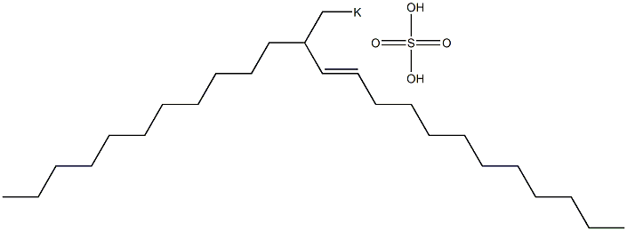 Sulfuric acid 2-undecyl-3-tetradecenyl=potassium ester salt Structure