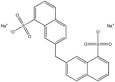 2,2'-Methylenebis(8-naphthalenesulfonic acid)disodium salt 구조식 이미지