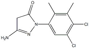 3-Amino-1-(4,5-dichloro-2,3-dimethylphenyl)-5(4H)-pyrazolone Structure