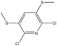 2-Chloro-3-methylthio-5-methylthio-6-chloropyridine Structure