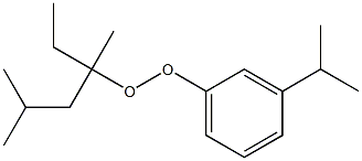 3-Isopropylphenyl 1,3-dimethyl-1-ethylbutyl peroxide 구조식 이미지