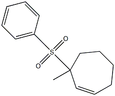 3-Methyl-3-(phenylsulfonyl)cycloheptene 구조식 이미지