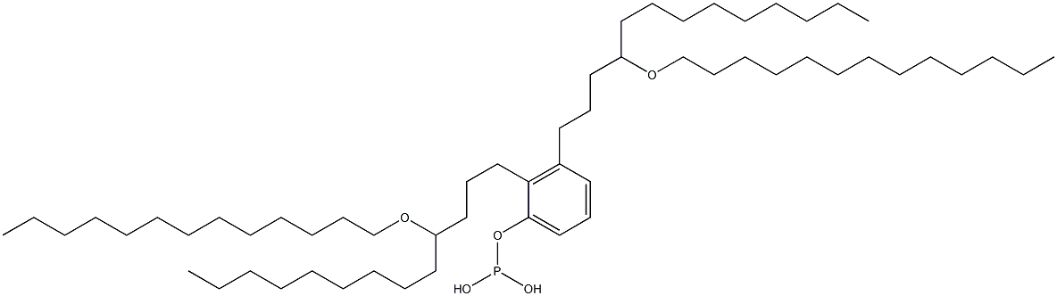 Phosphorous acid bis[4-(tridecyloxy)tridecyl]phenyl ester 구조식 이미지