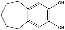 6,7,8,9-Tetrahydro-5H-benzocycloheptene-2,3-diol 구조식 이미지