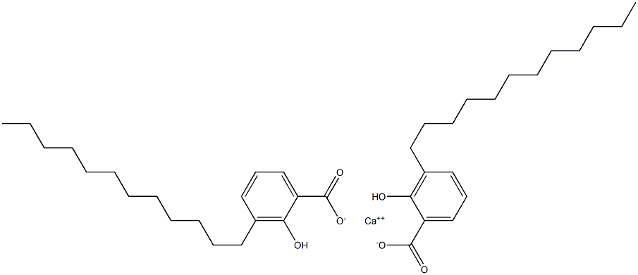 Bis(3-dodecyl-2-hydroxybenzoic acid)calcium salt Structure
