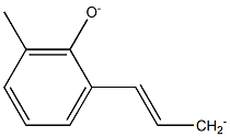 2-[[(E)-1-Propen-3-ide]-1-yl]-6-methylphenolate 구조식 이미지