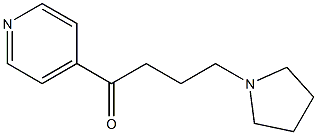 1-(4-Pyridinyl)-4-(1-pyrrolidinyl)-1-butanone 구조식 이미지