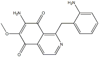 7-Amino-6-methoxy-1-(2-aminobenzyl)isoquinoline-5,8-dione Structure