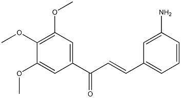 3-Amino-3',4',5'-trimethoxy-trans-chalcone Structure