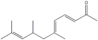 6,8,10-Trimethyl-3,5,9-undecatrien-2-one Structure