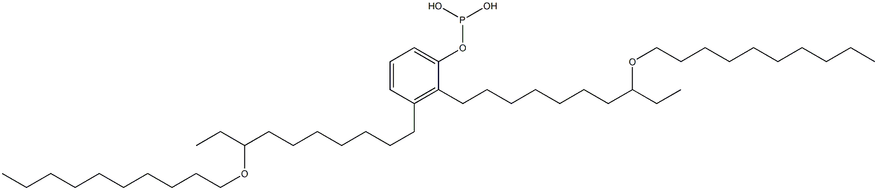 Phosphorous acid bis[8-(decyloxy)decyl]phenyl ester 구조식 이미지