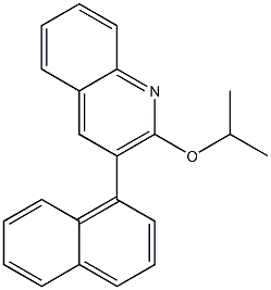 2-(Isopropyloxy)-3-(1-naphtyl)quinoline 구조식 이미지