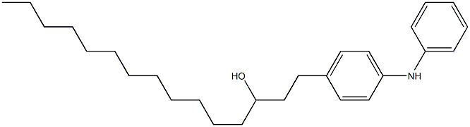 4-(3-Hydroxypentadecyl)phenylphenylamine 구조식 이미지