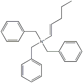 (1-Pentenyl)tribenzylaminium Structure