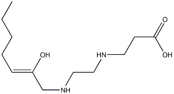 3-[N-[2-[N-(2-Hydroxy-2-heptenyl)amino]ethyl]amino]propionic acid Structure