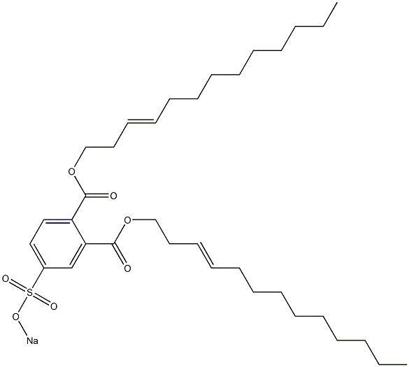 4-(Sodiosulfo)phthalic acid di(3-tridecenyl) ester 구조식 이미지